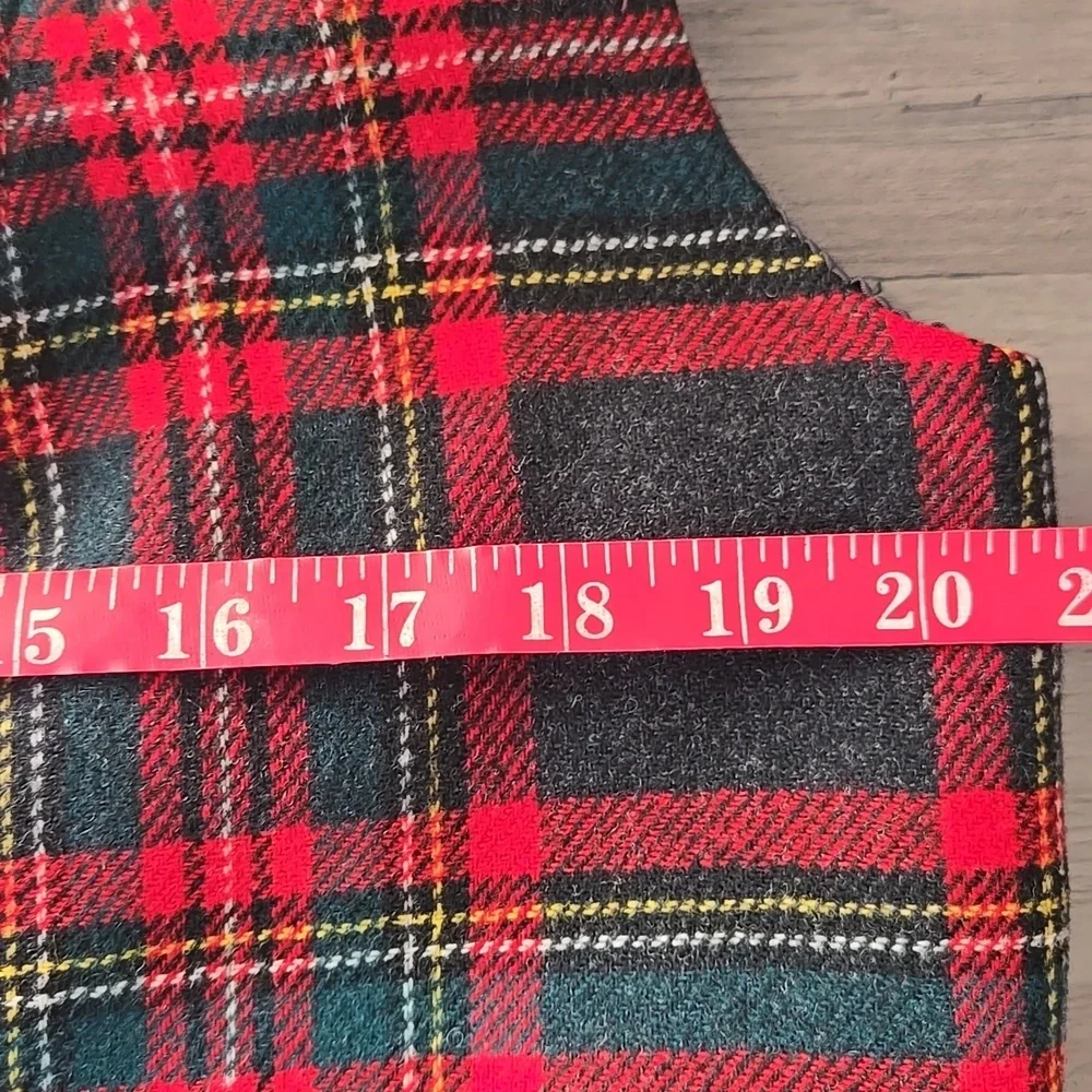 Vintage Pendleton Classic Tartan Plaid Wool Vest XL - Picture 5 of 6